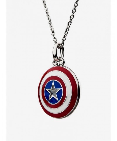 Marvel x RockLove Captain America Shield Necklace $43.15 Necklaces