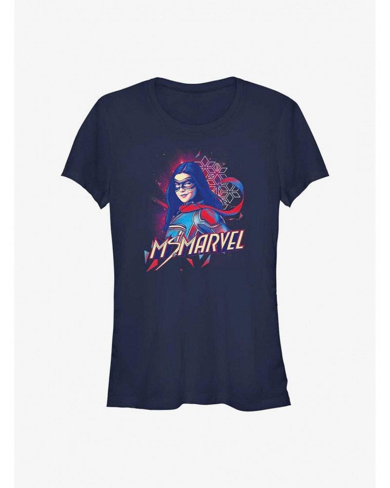 Marvel Ms. Marvel Portrait Girls T-Shirt $8.57 T-Shirts