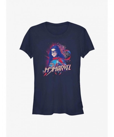 Marvel Ms. Marvel Portrait Girls T-Shirt $8.57 T-Shirts