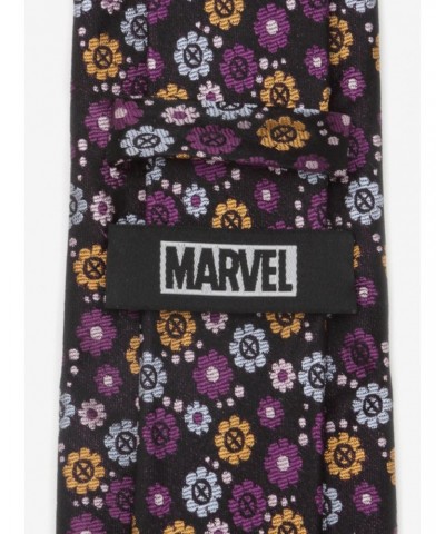 Marvel X-Men Floral Charcoal Tie $21.73 Ties