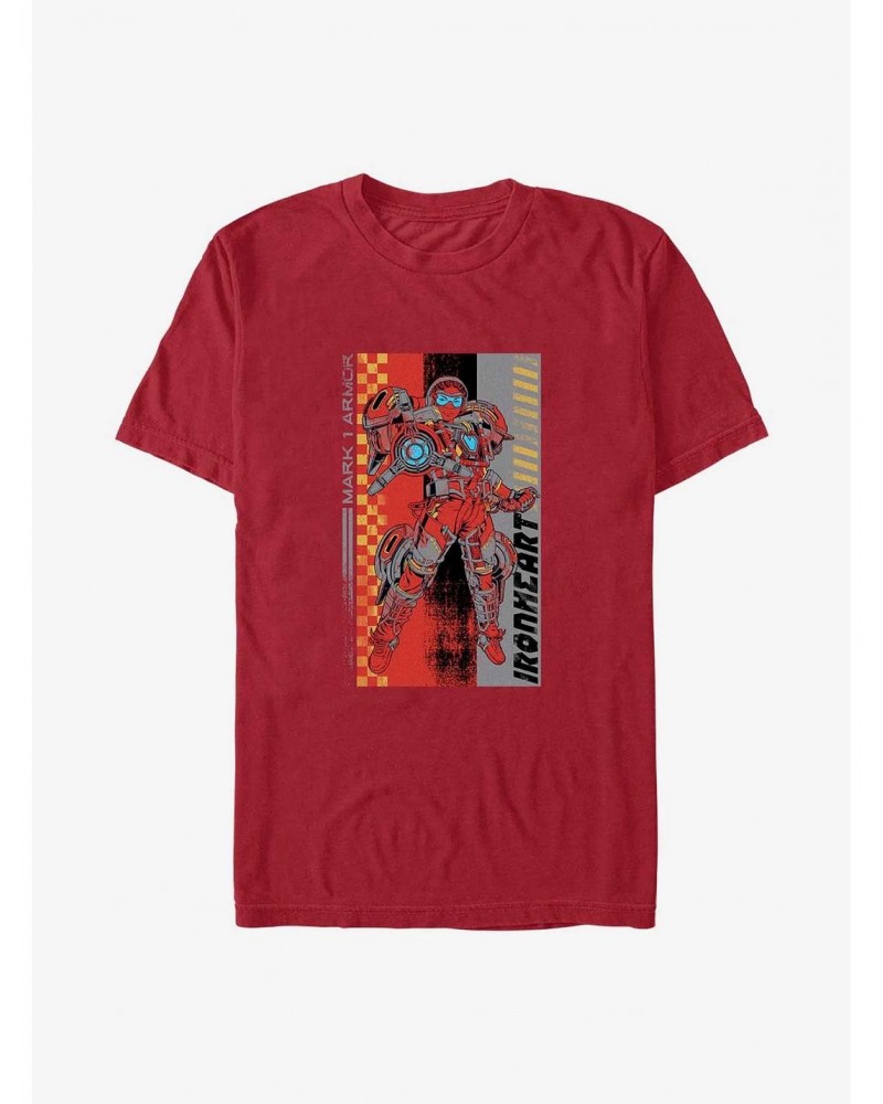 Marvel Black Panther: Wakanda Forever Ironheart Mark 1 Armor T-Shirt $7.46 T-Shirts