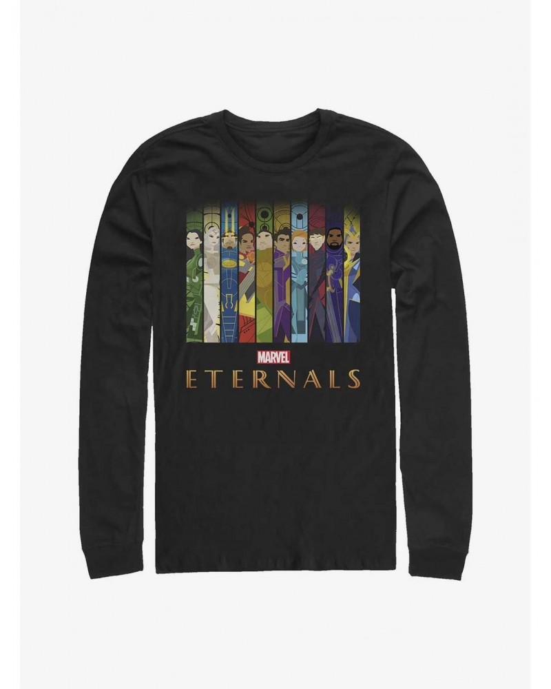 Marvel Eternals Panels Long-Sleeve T-Shirt $10.26 T-Shirts