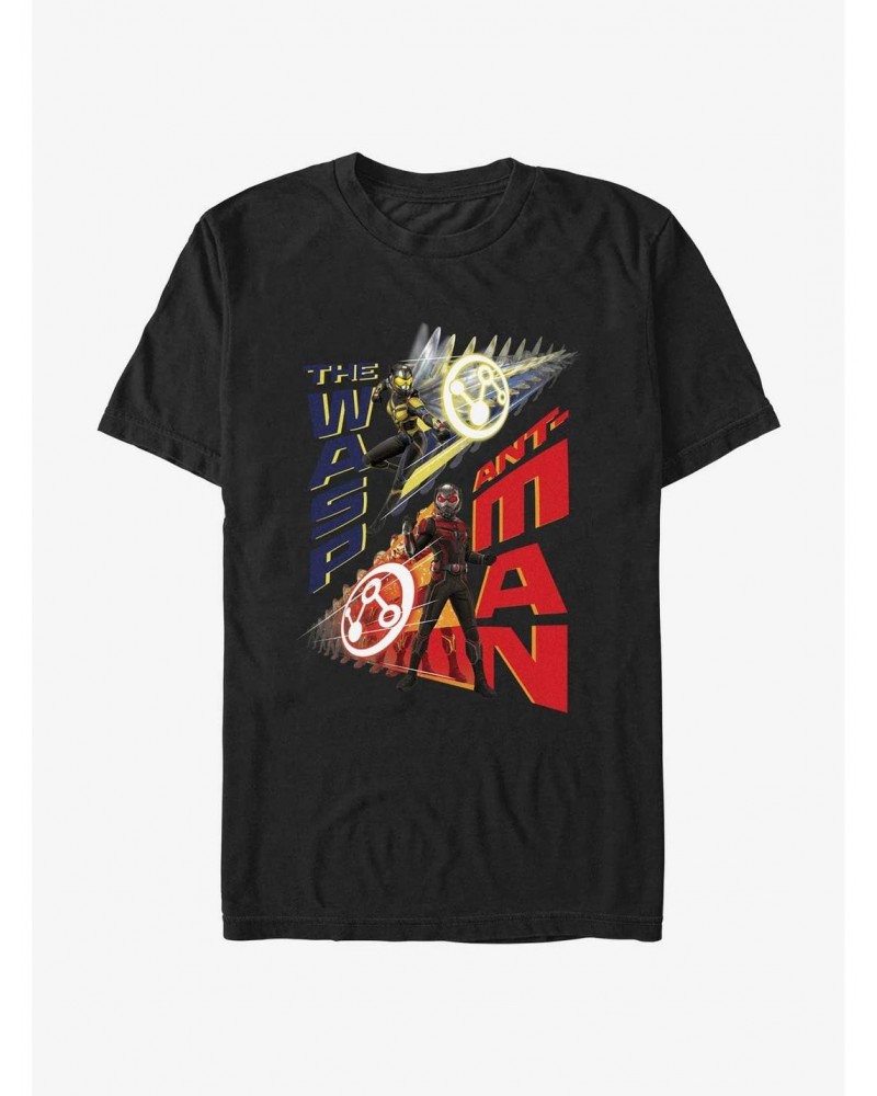 Marvel Ant-Man and the Wasp: Quantumania The Wasp & Ant-Man Poster T-Shirt $6.12 T-Shirts