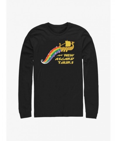 Marvel Thor: Love And Thunder Rainbow Tours Long Sleeve T-Shirt $12.11 T-Shirts