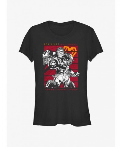 Marvel Black Panther: Wakanda Forever Ironheart Action Pose Girls T-Shirt $7.77 T-Shirts