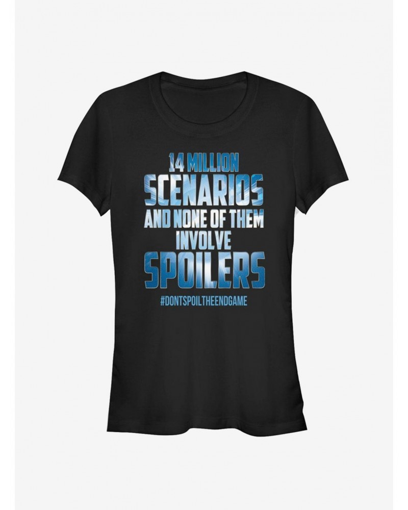 Marvel Avengers: Endgame Fourteen Million Scenarios Girls T-Shirt $7.37 T-Shirts