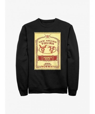 Marvel Thor: Love And Thunder Tours Poster Sweatshirt $12.10 Sweatshirts