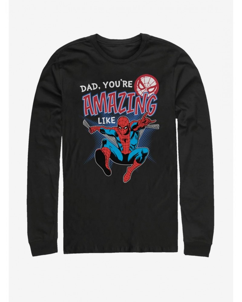 Marvel Spider-Man Amazing Like Dad Long-Sleeve T-Shirt $11.32 T-Shirts