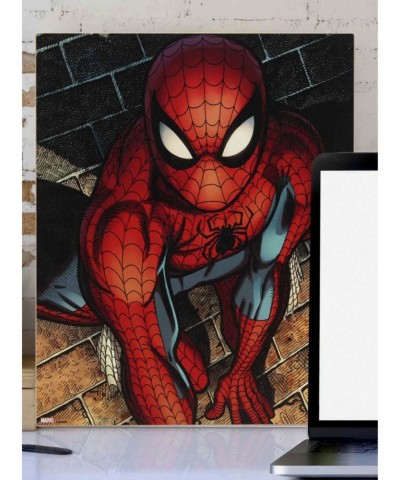 Marvel Spider-Man Brick Wall Close-Up Wood Wall Decor $10.47 Décor