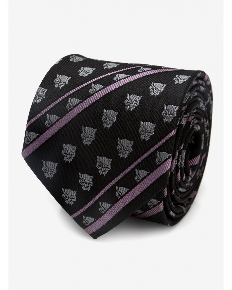 Marvel Black Panther Stripe Black Tie $23.64 Ties