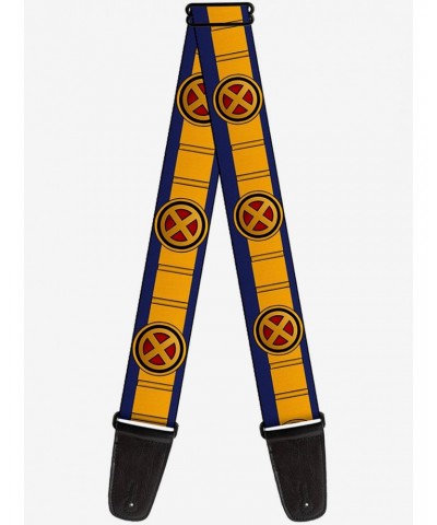 Marvel X-Men Cyclops Utility Strap Blue Gold Black Red Guitar Strap $11.21 Guitar Straps