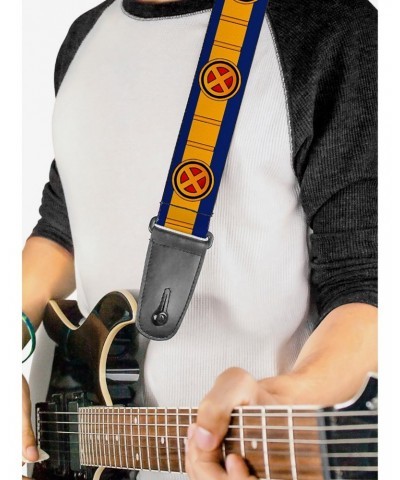 Marvel X-Men Cyclops Utility Strap Blue Gold Black Red Guitar Strap $11.21 Guitar Straps