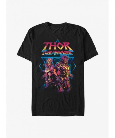 Marvel Thor: Love and Thunder Grunge Thunder T-Shirt $11.72 T-Shirts