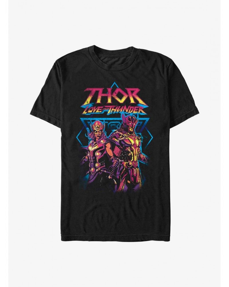 Marvel Thor: Love and Thunder Grunge Thunder T-Shirt $11.72 T-Shirts