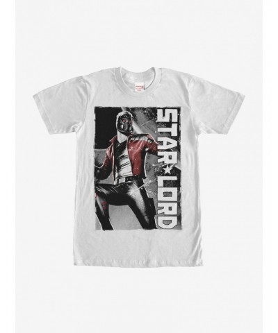 Marvel Guardians of the Galaxy Star Lord Spray Paint Print T-Shirt $7.27 T-Shirts