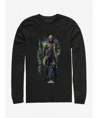 Marvel Captain Marvel Talos Green Long-Sleeve T-Shirt $12.11 T-Shirts