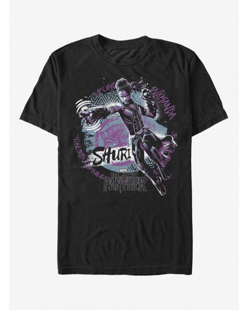 Marvel Black Panther Shuri Jump Night T-Shirt $9.56 T-Shirts