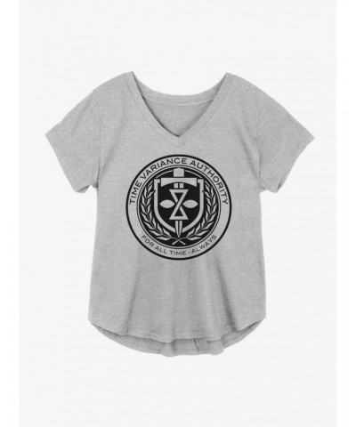 Marvel Loki Time Variance Authority Crest Girls Plus Size T-Shirt $7.17 T-Shirts