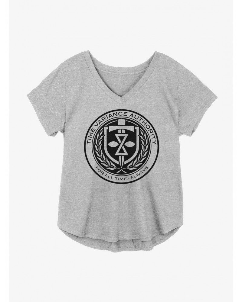 Marvel Loki Time Variance Authority Crest Girls Plus Size T-Shirt $7.17 T-Shirts