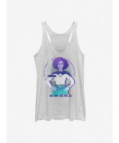 Marvel WandaVision S.W.O.R.D Agent Monica Glitch Girls Tank $9.74 Tanks