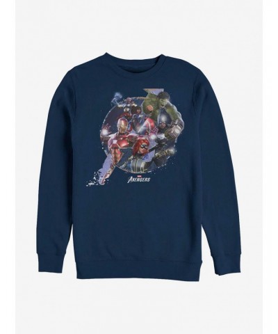 Marvel Avengers Logo Fill Crew Sweatshirt $10.33 Sweatshirts