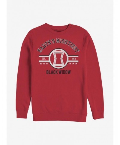 Marvel Black Widow Mighty Widow Crew Sweatshirt $10.33 Sweatshirts