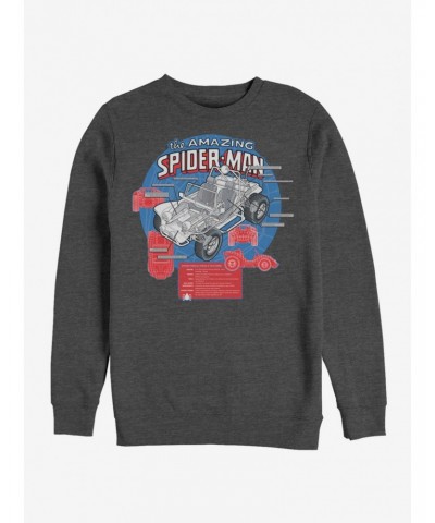 Marvel Spider-Man Amazing Spider-Mobile Sweatshirt $14.46 Sweatshirts
