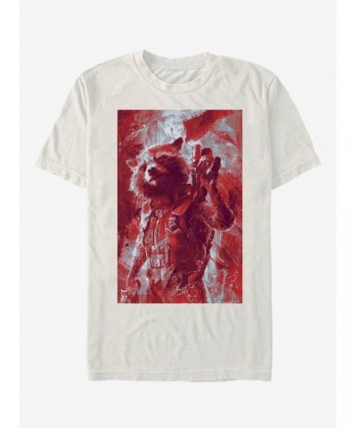 Marvel Avengers: Endgame Rocket Painted T-Shirt $7.46 T-Shirts