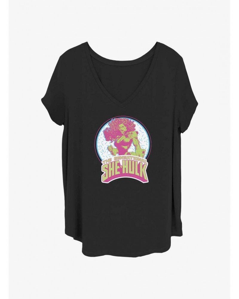 Marvel Hulk She-Hulk Sensational Girls T-Shirt Plus Size $10.87 T-Shirts