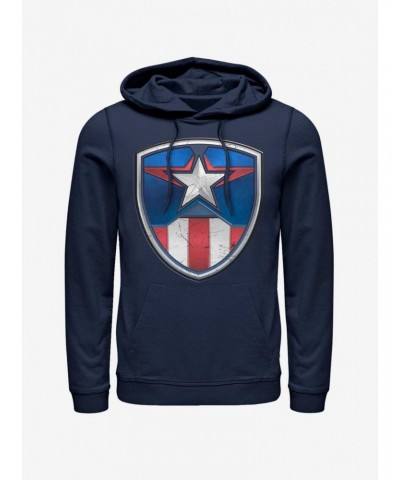 Marvel Captain America Captain Crest Hoodie $15.45 Hoodies