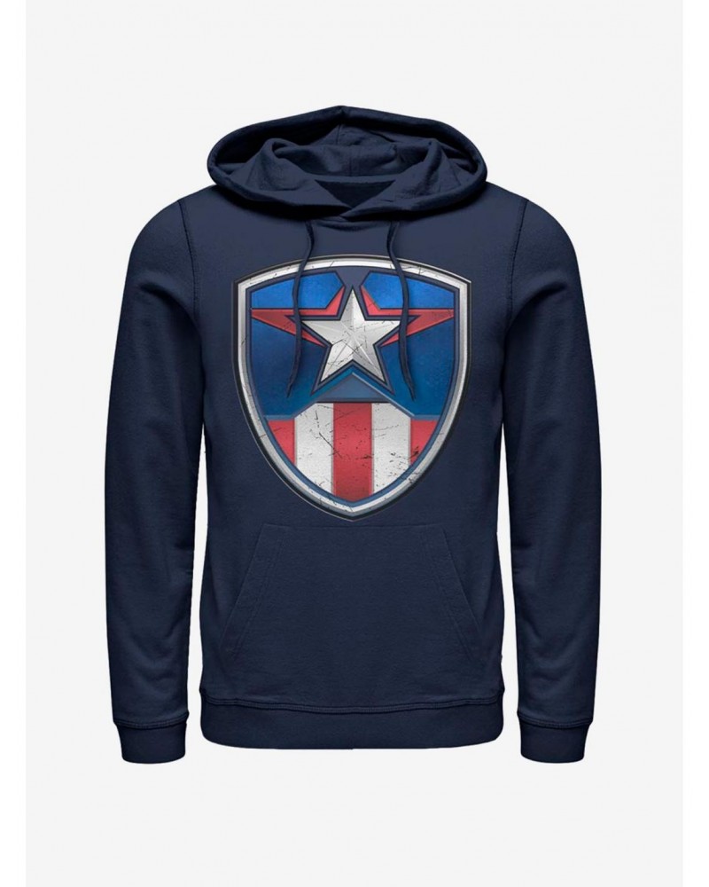 Marvel Captain America Captain Crest Hoodie $15.45 Hoodies