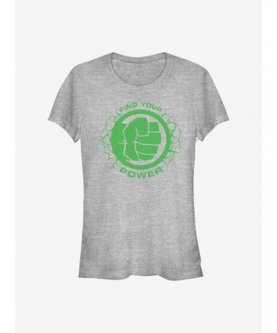Marvel The Hulk Power Of Hulk Girls T-Shirt $5.98 T-Shirts