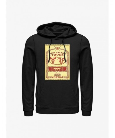 Marvel Thor: Love And Thunder Tours Poster Hoodie $12.57 Hoodies