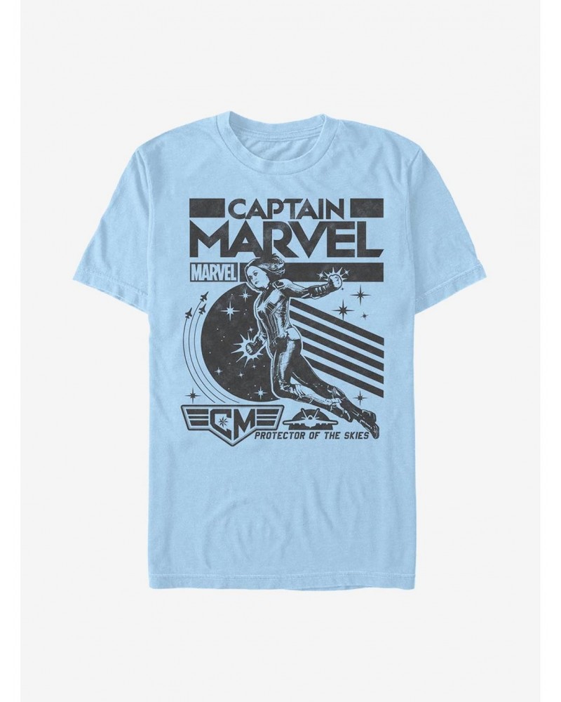 Marvel Captain Marvel Captain Poster T-Shirt $7.46 T-Shirts