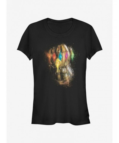 Marvel Avengers: Endgame Thanos Painting Glove Girls T-Shirt $9.56 T-Shirts