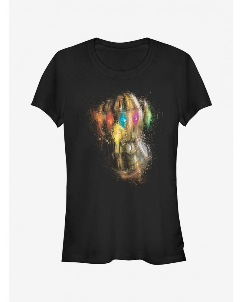 Marvel Avengers: Endgame Thanos Painting Glove Girls T-Shirt $9.56 T-Shirts