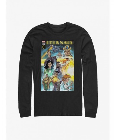 Marvel Eternals Group Comic Cover Long-Sleeve T-Shirt $9.21 T-Shirts