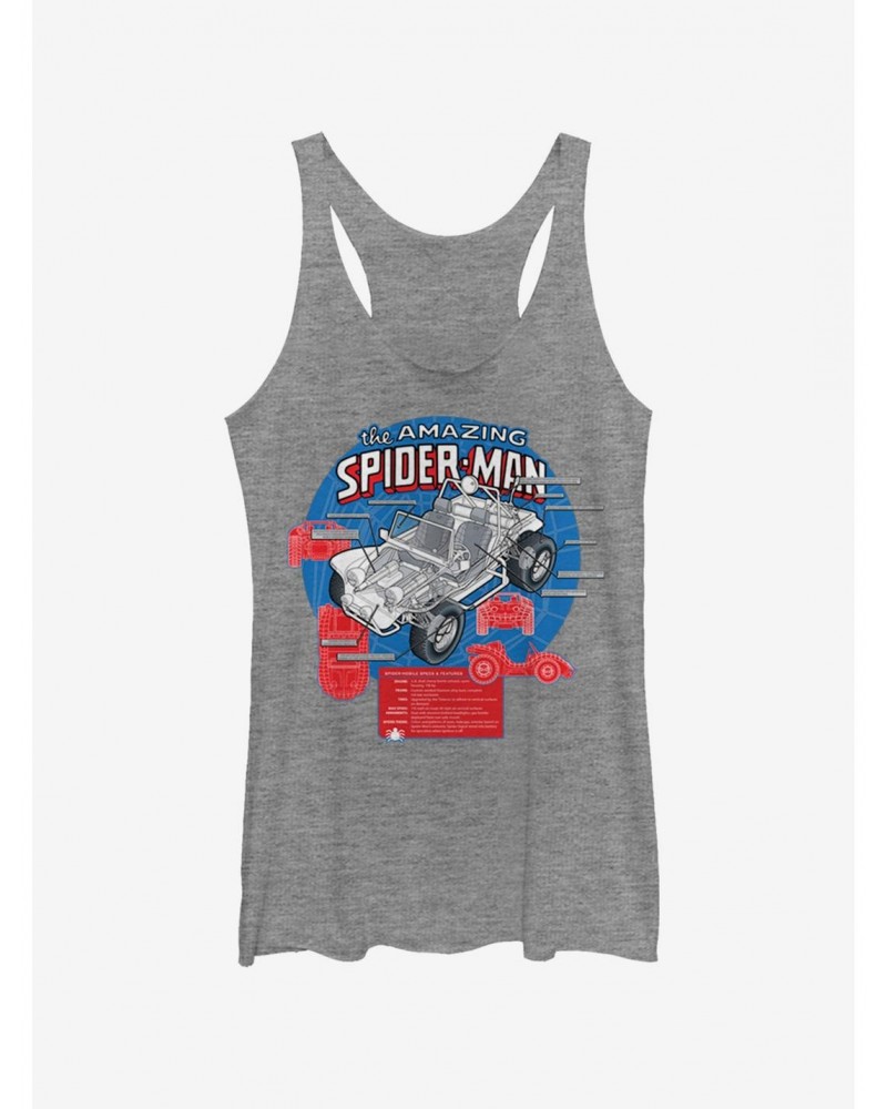 Marvel Spider-Man Amazing Spider-Mobile Girls Tank $9.32 Tanks