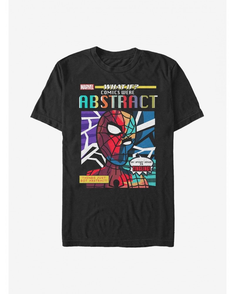 Marvel What If...? Comics Were Abstract Spidey T-Shirt $7.27 T-Shirts