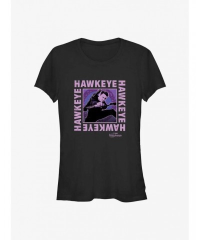 Marvel Hawkeye Text Box Girls T-Shirt $7.97 T-Shirts