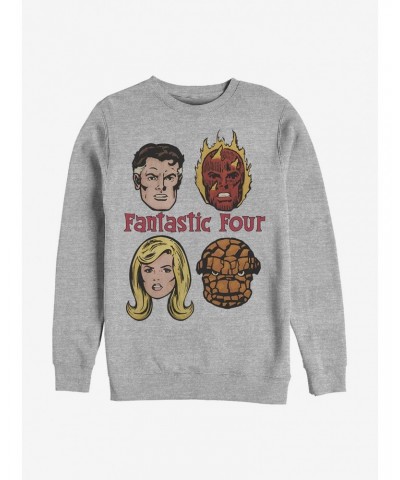 Marvel Fantastic Four Fantastic Four Crew Sweatshirt $11.22 Sweatshirts