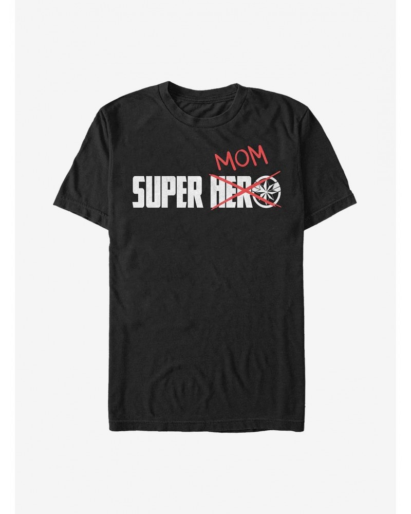 Marvel Captain Marvel Super Mom Doodle T-Shirt $9.56 T-Shirts