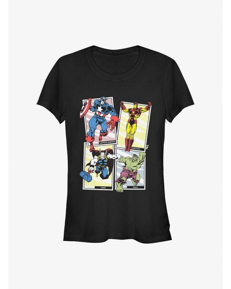 Marvel Avengers Core Popout Cards Girls T-Shirt $9.56 T-Shirts