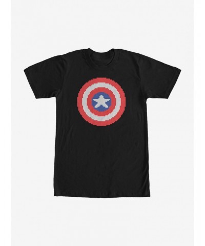 Marvel Captain America Pixelated Shield T-Shirt $6.69 T-Shirts