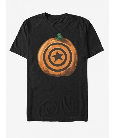 Marvel Captain America Captain Pumpkin T-Shirt $5.74 T-Shirts