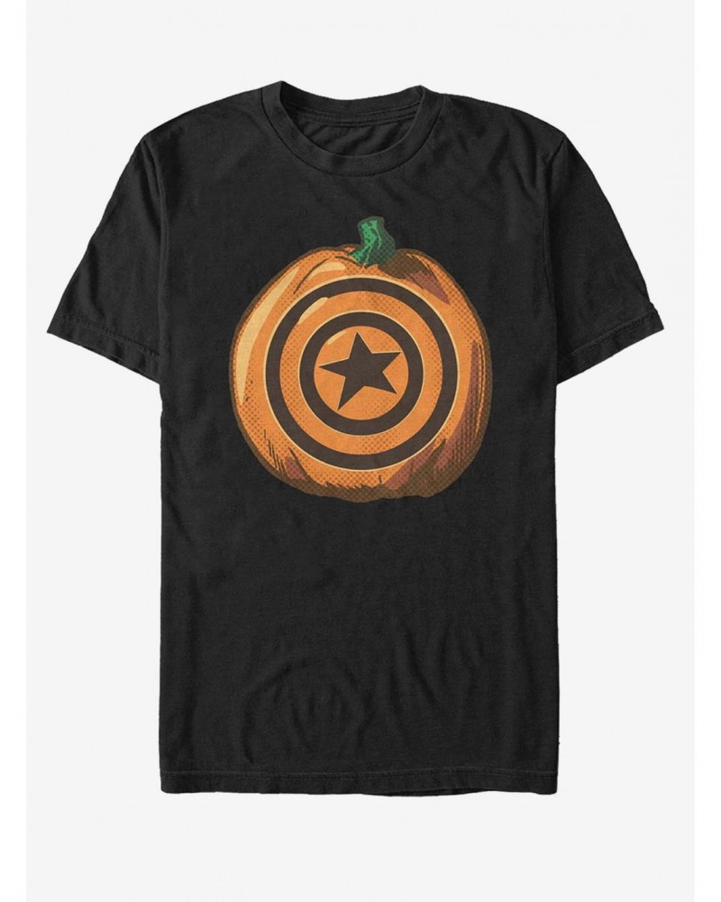 Marvel Captain America Captain Pumpkin T-Shirt $5.74 T-Shirts