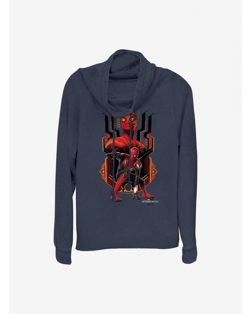 Marvel Spider-Man: No Way Home Integrated Suit Cowlneck Long-Sleeve Girls Top $14.37 Tops