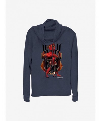 Marvel Spider-Man: No Way Home Integrated Suit Cowlneck Long-Sleeve Girls Top $14.37 Tops