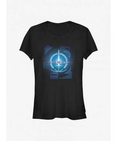 Marvel WandaVision Digital S.W.O.R.D Logo Girls T-Shirt $7.37 T-Shirts