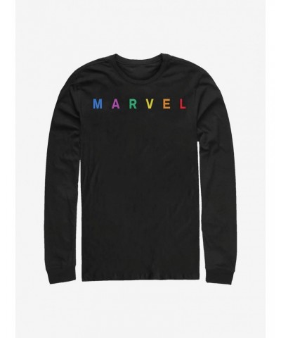 Marvel Simple Logo Emblem Long-Sleeve T-Shirt $12.11 T-Shirts